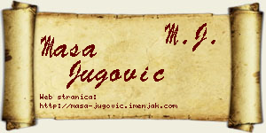Maša Jugović vizit kartica